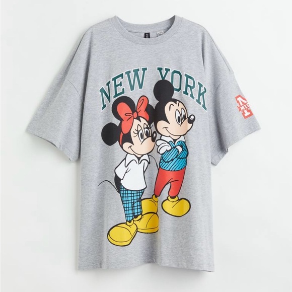 Oversized Disney Mickey & Minnie graphic t-shirt - Picture 1 of 7